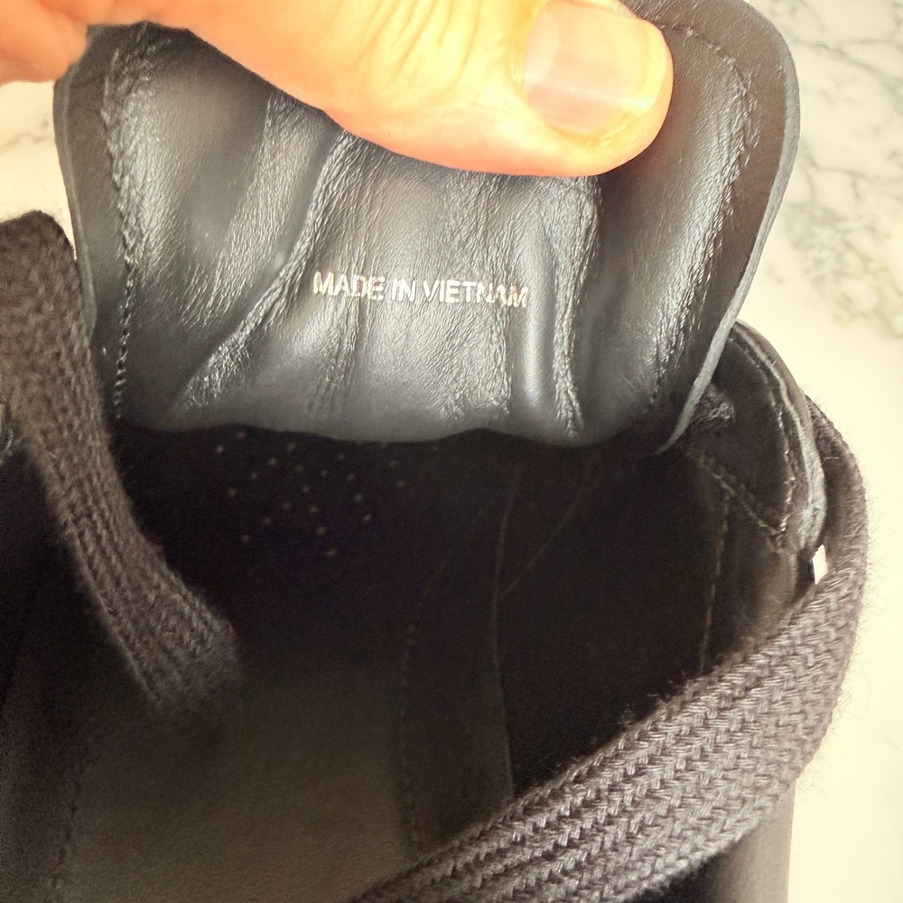 PRADA 2EG486 Black Leather with Suede Sneakers Shoes - NEW - US 9 UK 8 - Picture 12 of 14